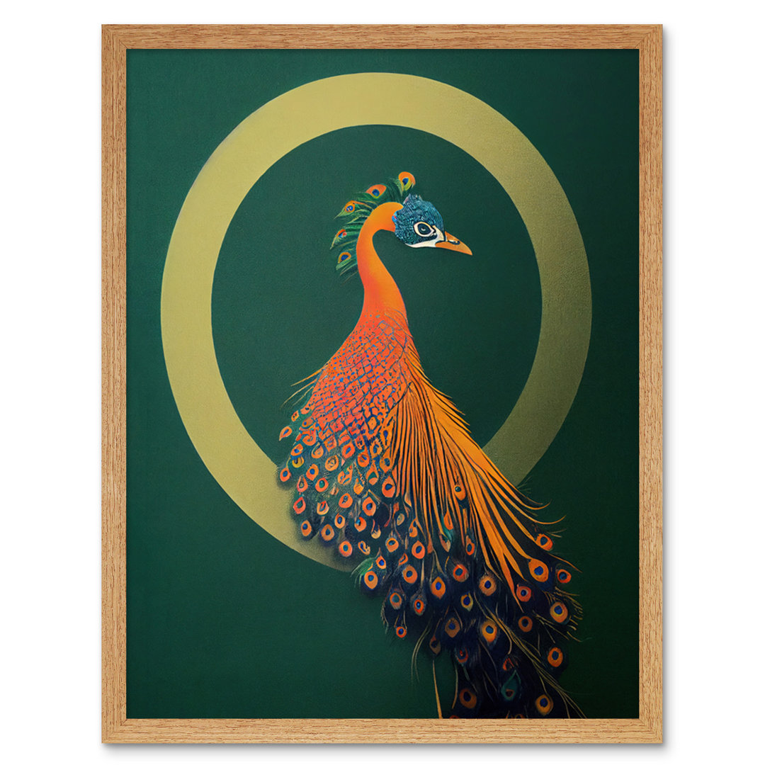 Glamorous Stylish Chic Modern Peacock - Print