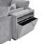 Canapé modulaire moderne en forme de U avec repose-pieds mobile, accoudoirs de rangement et ports USB, gris-1558918751