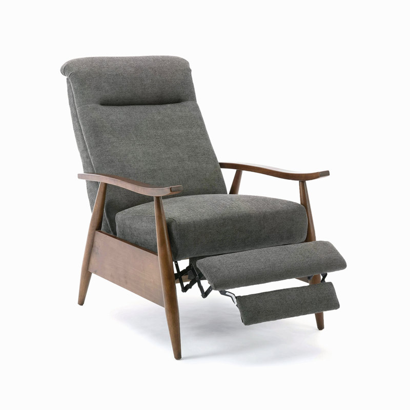 Fauteuil inclinable à accoudoirs en bois