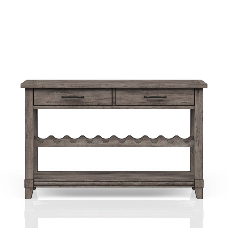 Console avec rangement pour bouteilles de vin et tiroirs de rangement