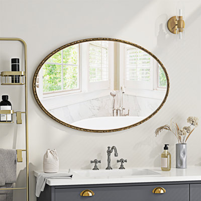 Miroir ovale rétro