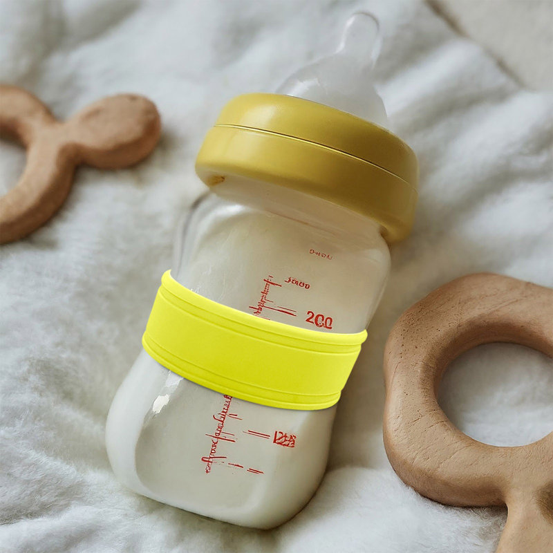 Couvercle de gobelet pour bouteille d'eau Lait de silicone de qualité alimentaire, Jaune