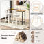 Tabouret de bar pivotant en bois massif de 30 po Kellynn-1398950508