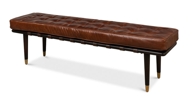 Prince Albert Leather Bench