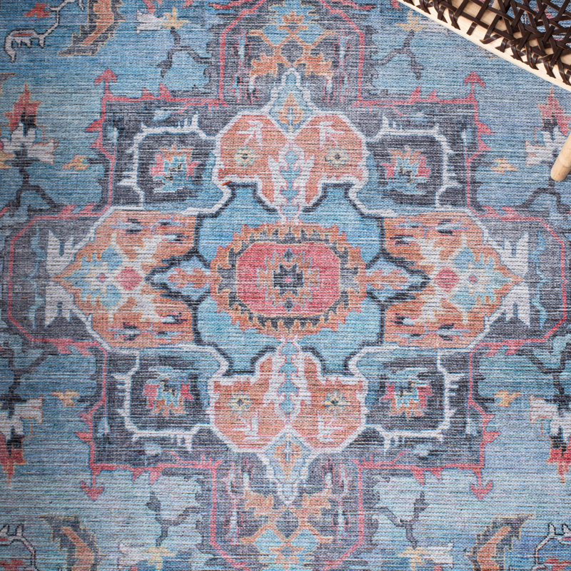 Serapi Performance Machine Washable Oriental Rug, Rectangle 4' x 6'