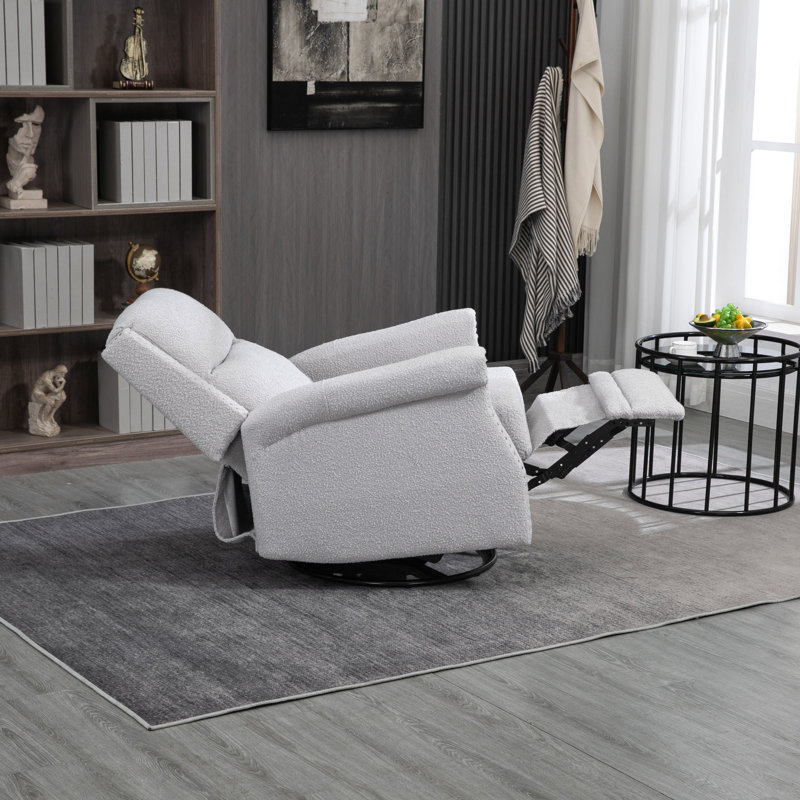 Chaise de loisir pivotante à 360 degrés, Gris