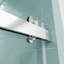 Opoc Mirage MCOCOD Porte de douche coulissante simple sans cadre à fermeture en douceur de 46 à 48,75 po x H 76 po avec verre transparent de 3/8 po (10 mm)-116403497