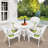 4 - Person Patio Dining Set with Round Table , Cushions Included-12638218-12655412
