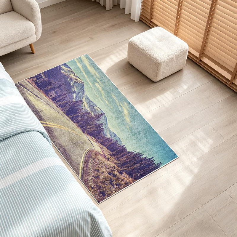 Tapis d'intérieur transparent Clear Mountain, Rectangle 32" x 47"