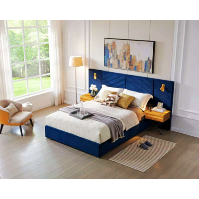 Bed Frame, Platform Bed With Wooden Slats