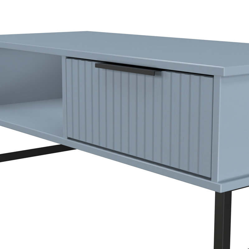 Takirra Coffee Table with Storage, Blue