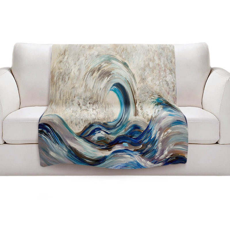 Couverture sherpa à roulement doux wave ii, l 68 po x L 80 po