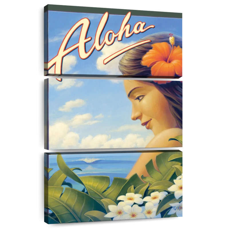 Aloha Hawaii Girl, H 65 po x l 42 po