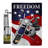 Double Sided 18.5'' H x 13'' W Polyester Independence Day Flag Set