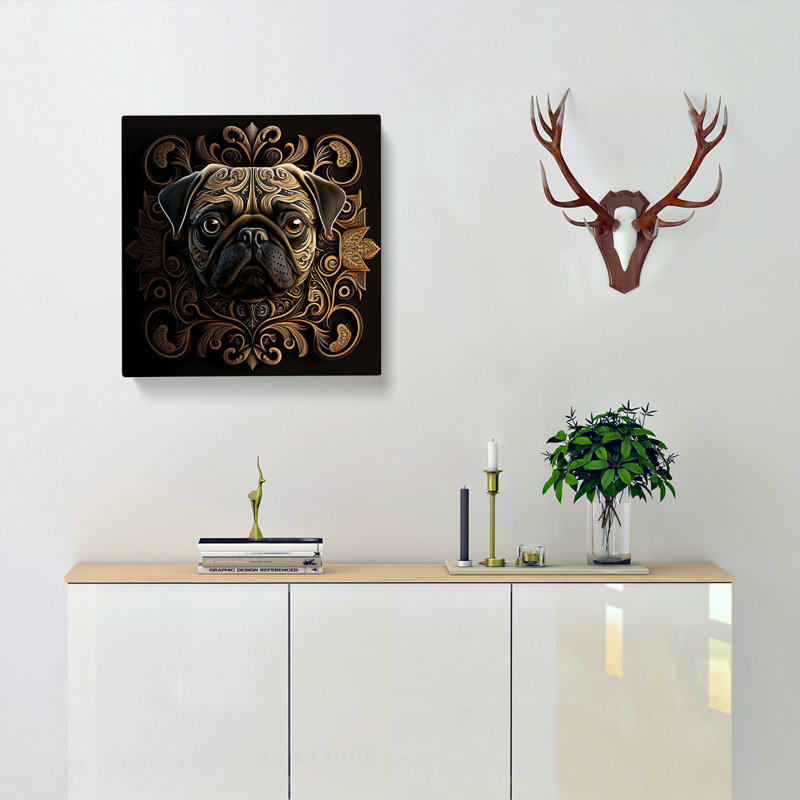 Pug Ornamental - Wrapped Canvas