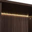 Vitrine lumineuse avec porte en verre trempé, vitrine à DEL, armoire d'appoint-533893083