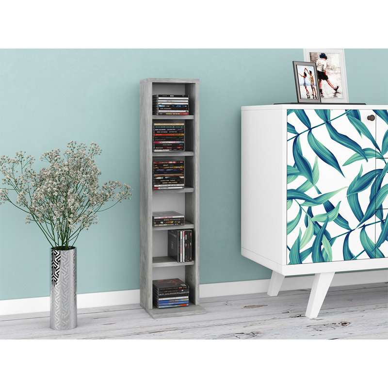 90 cm H Media Shelves, Concrete