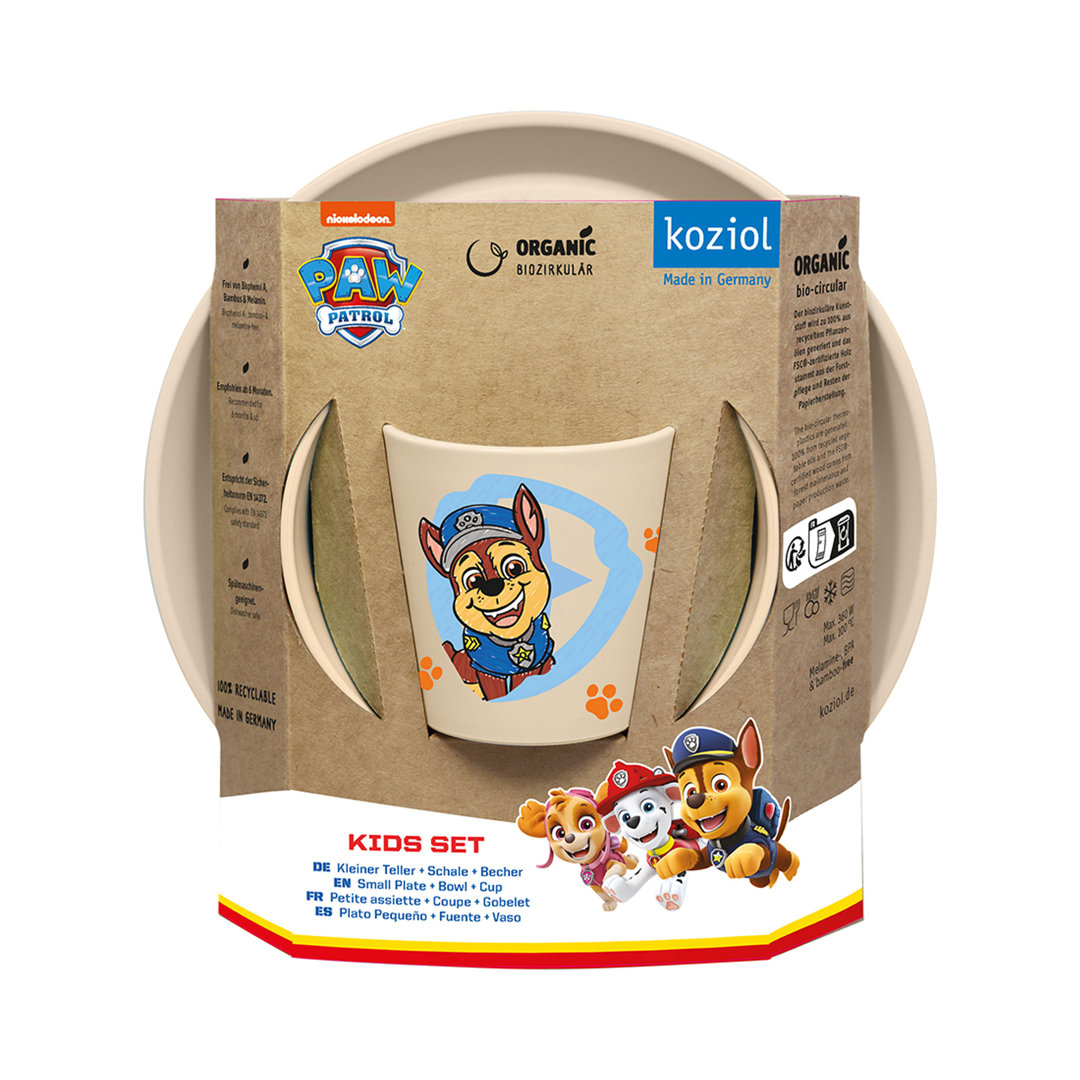 Koziol Geschirr-Set Connect Grow Paw Patrol 3-tlg., Teller, Schale, Becher, Kunststoff