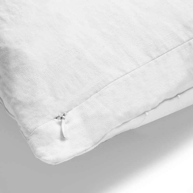 Wildflowers Embroidered Dec Pillow, Silver