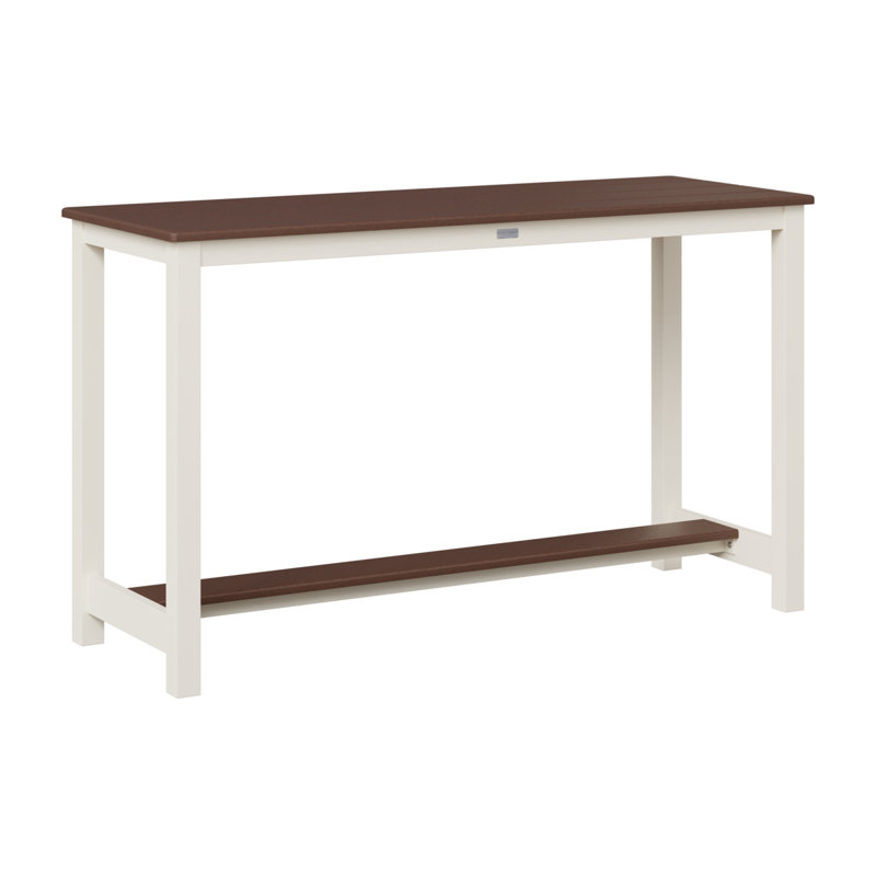 Table de balcon en aluminium Berlin Gardens, Chocolate Brown, H 35,5 po x l 60 po x P 22 po
