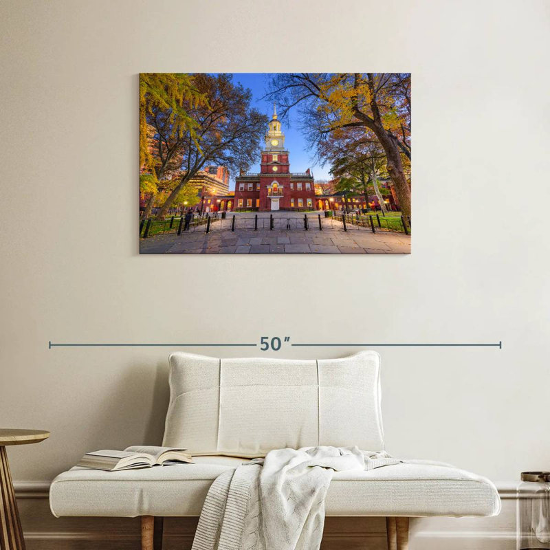 Independence Hall, 24" H x 36" W