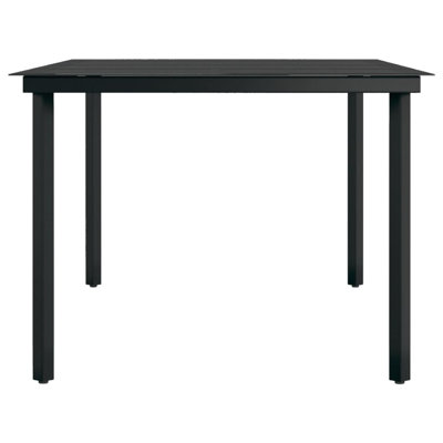 Gurfaan Rectangular Metal Outdoor Dining Table , 200cm cm W 100cm cm D