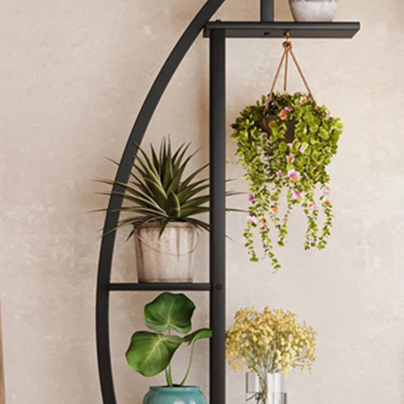 Porte-fleurs simples en fer forgé