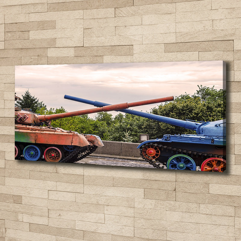 Two Tanks - Wrapped Canvas Print