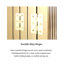 Cloison pliable en bois massif arqué multi-panneaux