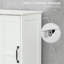 Slim Bathroom Storage Cabinet, Tall Bathroom Cabinet, Linen Tower With Open Shelf, Drawer, Recessed Doors, And Adjustable Shelves, White