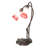 16"H Pink/White Pond Lily 2 LT Accent Lamp-16183702