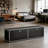  Modern Storage Cabinet, Modular Metal Sideboard, Versatile Steel Office Credenza & Lowboard for Living Room, Kitchen, Home Office