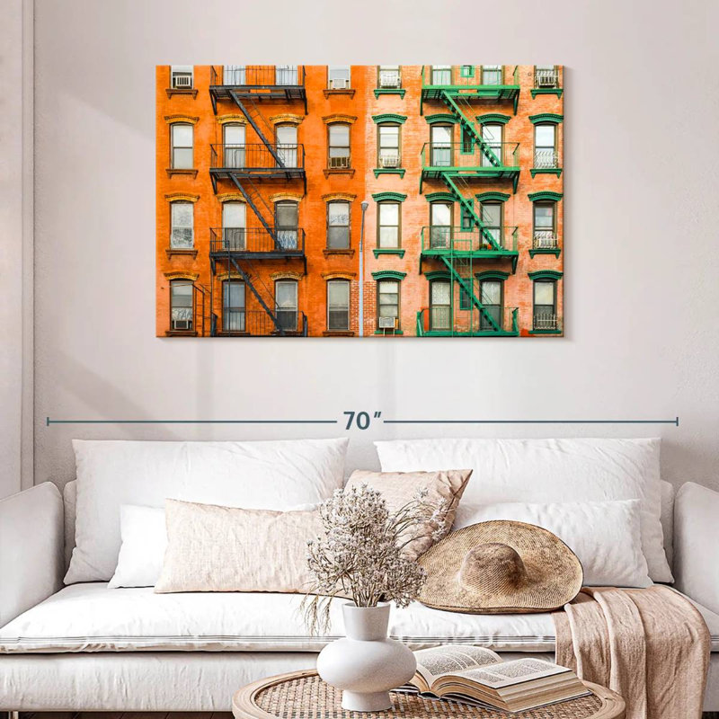 Lilie NYC Fire Escapes, H 30 po x l 45 po