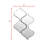 Reflections 5.625 in. x 5.625 in. Glass Mirror Big Lantern Arabesque Mosaic Decorative Kitchen & Bathroom Wall Tile-1929929615