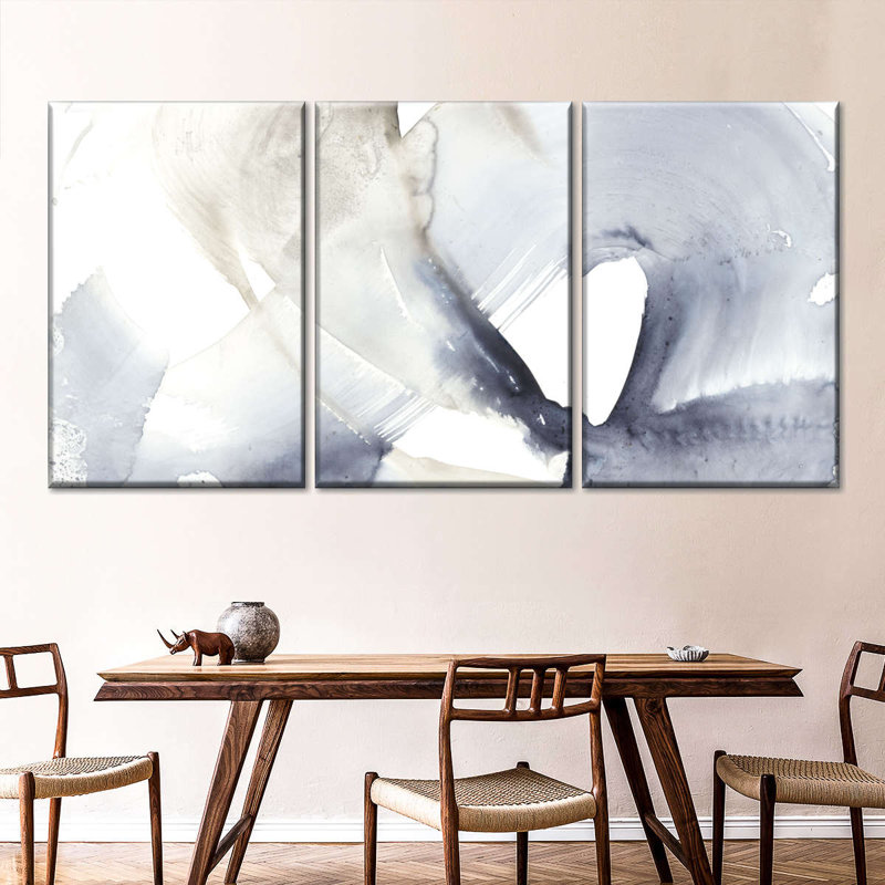Wave Break II - ensemble de 3 toiles tendues, H 39 po x l 80 po x P 1,25 po