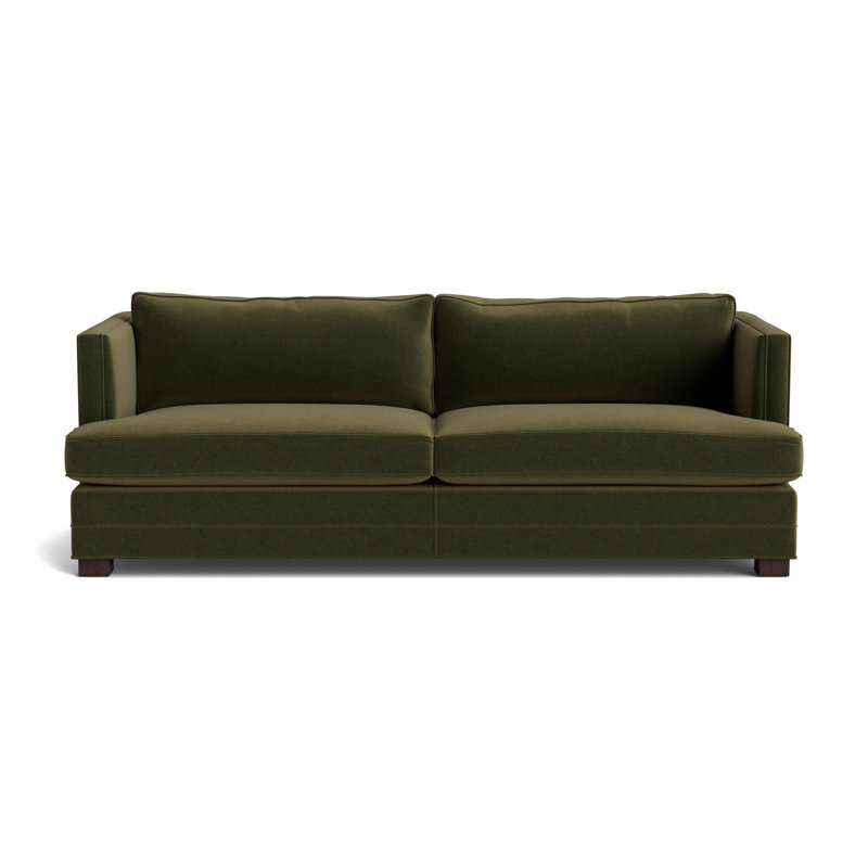 Keaton No Nail 94 Sofa, Java, Performance Velvet - Balsam