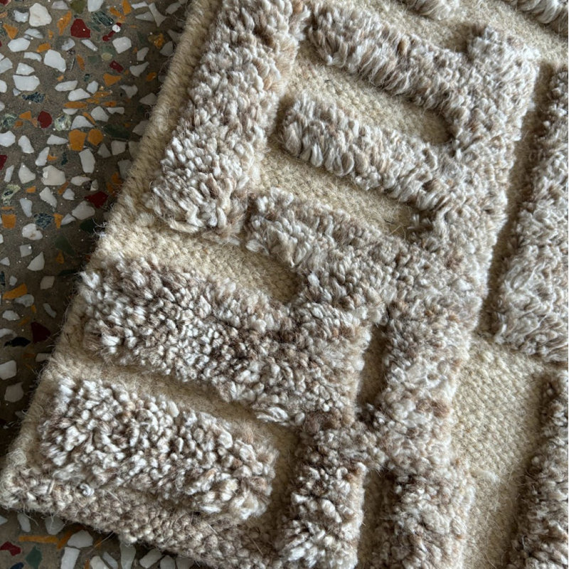 Hand Knotted Wool Area Rug, Rectangle 9' x 12'
