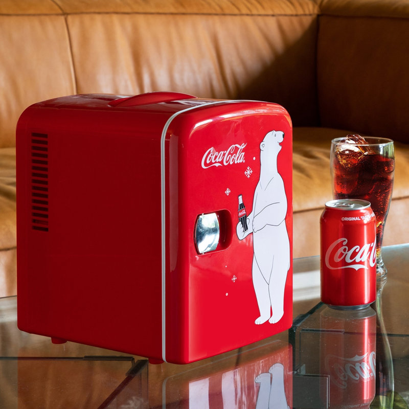 Coca Cola 4.2 Qt. Countertop Mini Fridge, Red