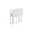 Folding Desk Small Foldable Desk For Small Space, 31.5 Inches Writing Computer Desk In Study, Home Office Foldable Office Desk For Bedroom 80*58,White