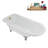 62" Streamline Clawfoot Tub,Tray,Drain, Clawfeet-101628981-102218223