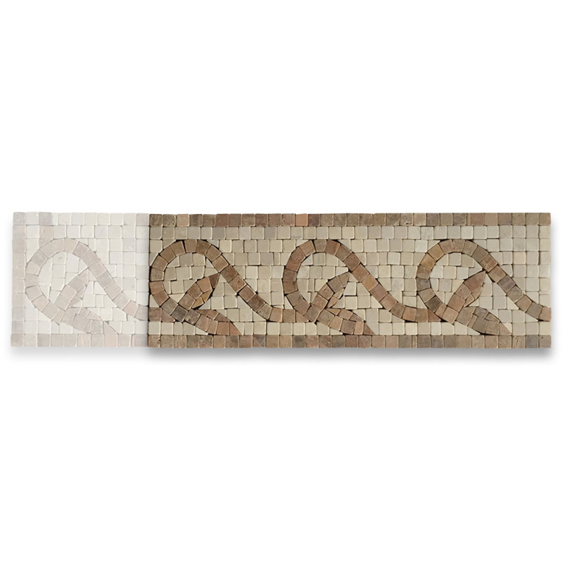 4 in. x 12 in. Marble Tile