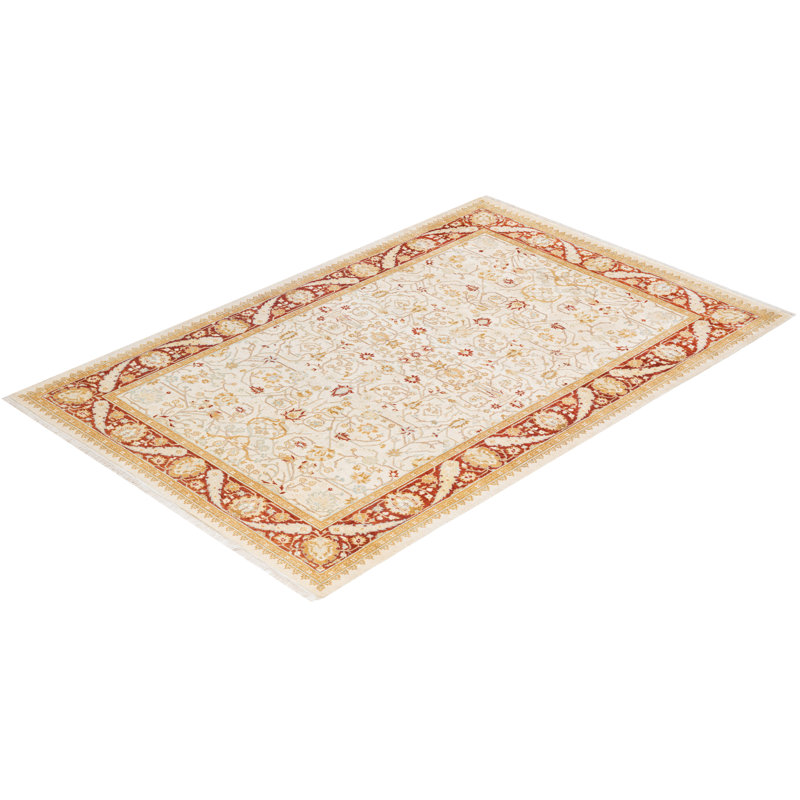 Classic One-of-a-Kind 4' 2" X 6' 3" Hand Knotted Area Rug