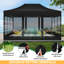 15 pi L 10 pi x Pavillon de jardin avec moustiquaire-100081947