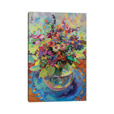 Summer Bouquet - August by Katharina Valeeva - Wrapped Canvas Painting