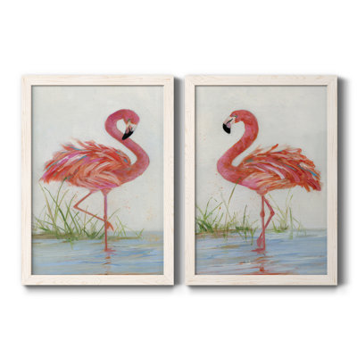 " Flamingo I " 2 - Pieces Painting Print