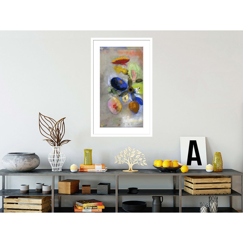 Fleurs par Odilon Redon - Impression sur toile, H 41,5 po x l 25,7 po
