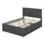 Lit plateforme double en bois avec lit gigogne et 3 tiroirs-283580075