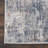 Runner Morones Abstract Machine Made 2'2" x 7'6" Polyester/Polypropylene Area Rug in Blue/Beige