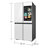 Samsung Bespoke 4-Door Flex Counter Depth Refrigerator 23 cu. ft. in White Glass