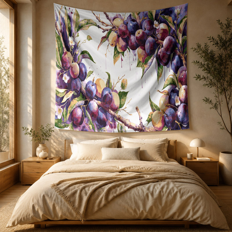 Tapisserie murale Fruit Wild Plum, 88 po x 104 po